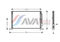 Condenser, air conditioning FD5302 Ava Quality Cooling