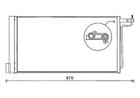 Condenser, air conditioning FD5485D Ava Quality Cooling