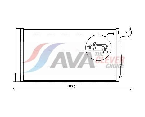 Condenser, air conditioning FD5485D Ava Quality Cooling, Image 2