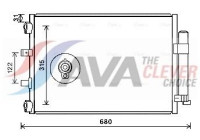 Condenser, air conditioning FD5487D Ava Quality Cooling