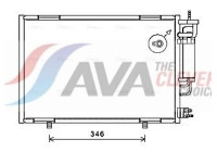 Condenser, air conditioning FD5490D Ava Quality Cooling