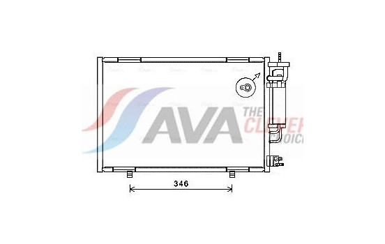 Condenser, air conditioning FD5490D Ava Quality Cooling