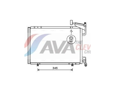 Condenser, air conditioning FD5592 Ava Quality Cooling