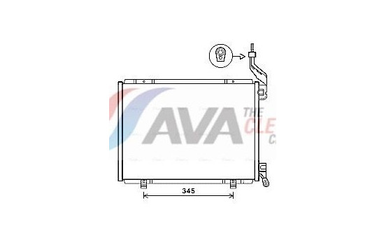 Condenser, air conditioning FD5593 Ava Quality Cooling