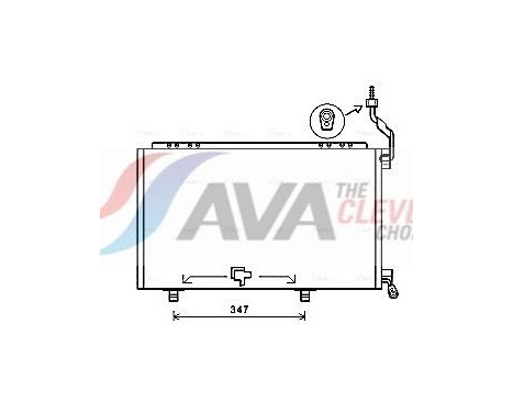 Condenser, air conditioning FD5606 Ava Quality Cooling, Image 2