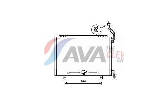 Condenser, air conditioning FD5610 Ava Quality Cooling