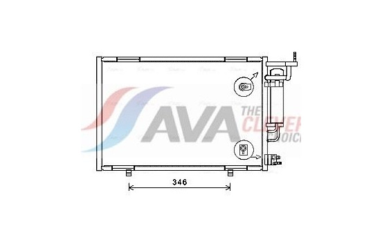 Condenser, air conditioning FD5615D Ava Quality Cooling