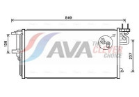 Condenser, air conditioning FD5617D Ava Quality Cooling