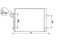 Condenser, air conditioning FD5647D Ava Quality Cooling