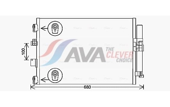 Condenser, air conditioning FD5654D Ava Quality Cooling