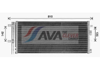 Condenser, air conditioning FD5659D Ava Quality Cooling