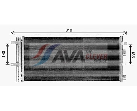 Condenser, air conditioning FD5659D Ava Quality Cooling
