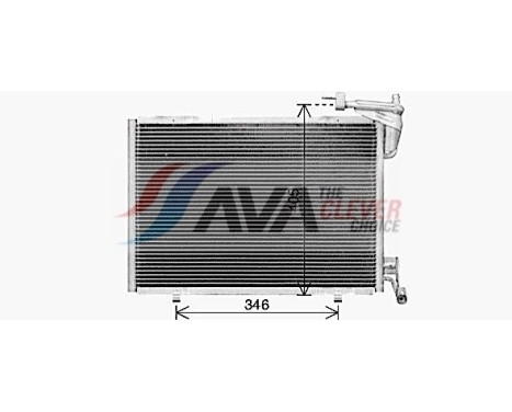 Condenser, air conditioning FD5673 Ava Quality Cooling, Image 2