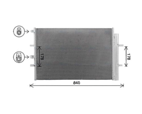 Condenser, air conditioning FD5675D Ava Quality Cooling