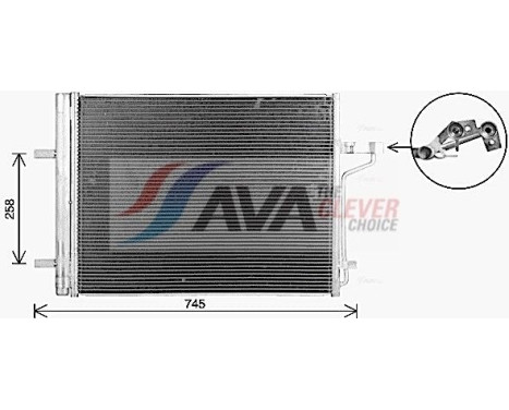 Condenser, air conditioning FD5694D Ava Quality Cooling