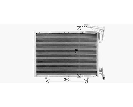 Condenser, air conditioning FD5695 Ava Quality Cooling