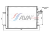 Condenser, air conditioning FD5708D Ava Quality Cooling