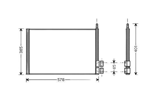 Condenser, air conditioning FDA5328 Ava Quality Cooling