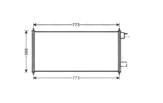 Condenser, air conditioning FDA5361 Ava Quality Cooling