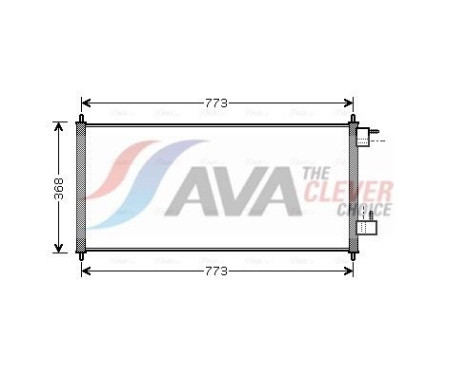 Condenser, air conditioning FDA5361 Ava Quality Cooling, Image 2