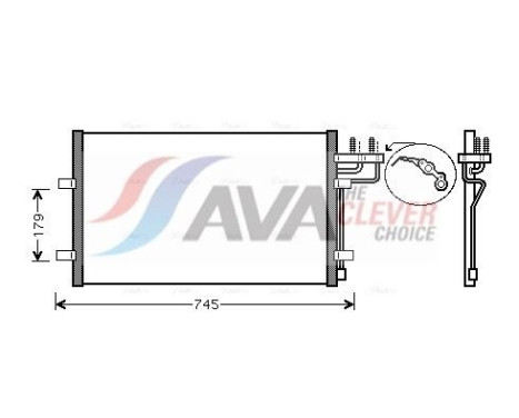 Condenser, air conditioning FDA5367 Ava Quality Cooling, Image 2