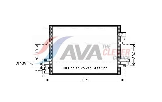 Condenser, air conditioning FDA5377 Ava Quality Cooling