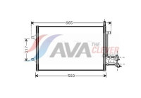 Condenser, air conditioning FDA5395 Ava Quality Cooling