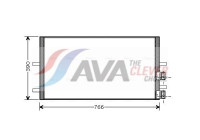 Condenser, air conditioning FDA5407 Ava Quality Cooling