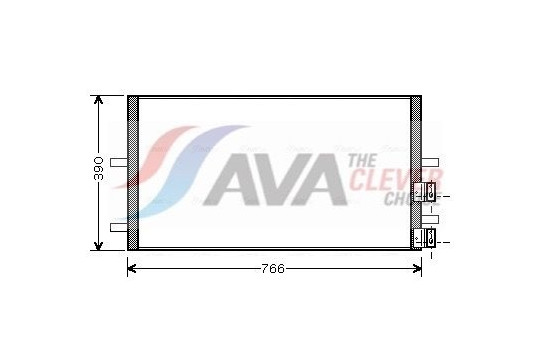 Condenser, air conditioning FDA5407 Ava Quality Cooling