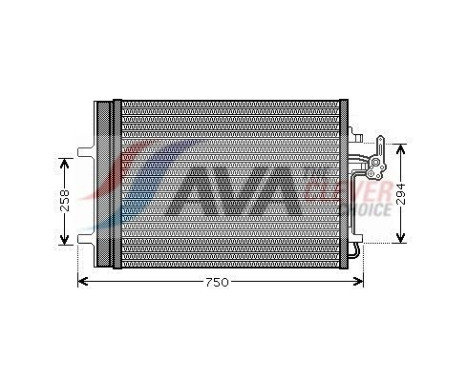 Condenser, air conditioning FDA5427D Ava Quality Cooling, Image 2