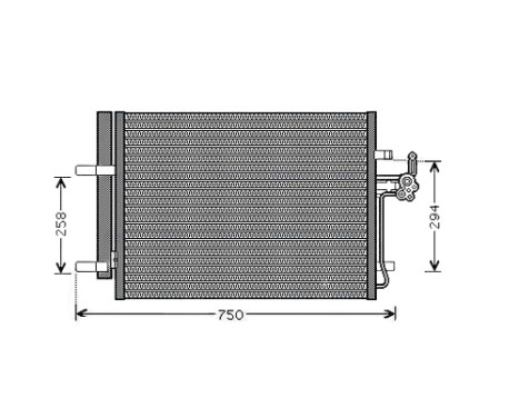 Condenser, air conditioning FDA5428D Ava Quality Cooling