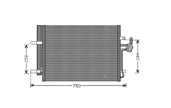 Condenser, air conditioning FDA5428D Ava Quality Cooling