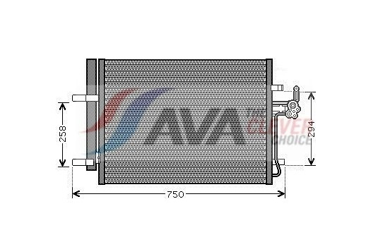Condenser, air conditioning FDA5428D Ava Quality Cooling, Image 2