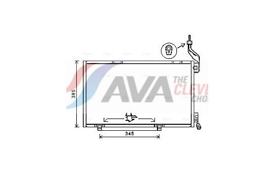 Condenser, air conditioning FDA5590 Ava Quality Cooling