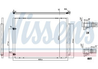Condenser, air conditioning ** FIRST FIT ** 940848 Nissens