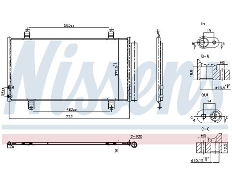 Condenser, air conditioning **FIRST FIT** 940865 Nissens