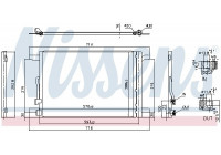 Condenser, air conditioning ** FIRST FIT ** 940870 Nissens
