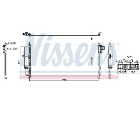Condenser, air conditioning **FIRST FIT** 940911 Nissens
