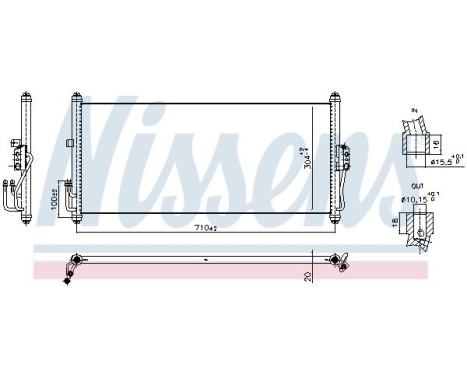 Condenser, air conditioning **FIRST FIT** 940919 Nissens