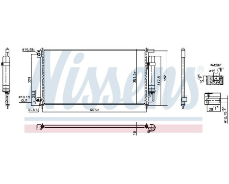 Condenser, air conditioning **FIRST FIT** 940926 Nissens