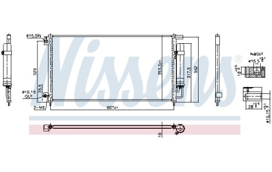 Condenser, air conditioning **FIRST FIT** 940926 Nissens