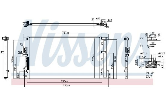Condenser, air conditioning **FIRST FIT** 940939 Nissens
