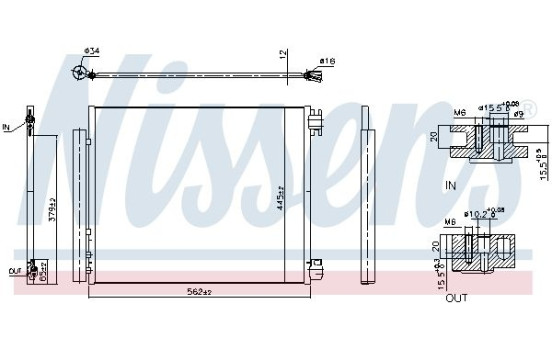 Condenser, air conditioning **FIRST FIT** 940949 Nissens