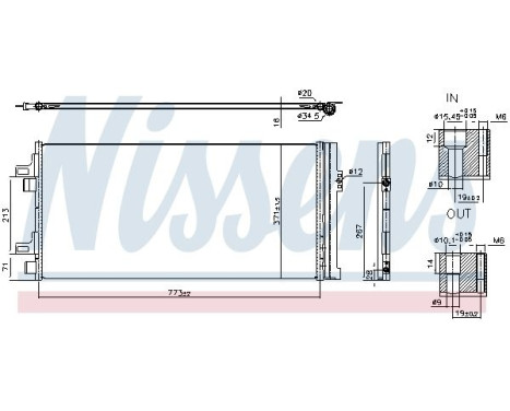 Condenser, air conditioning **FIRST FIT** 940962 Nissens