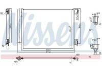 Condenser, air conditioning ** FIRST FIT ** 941197 Nissens