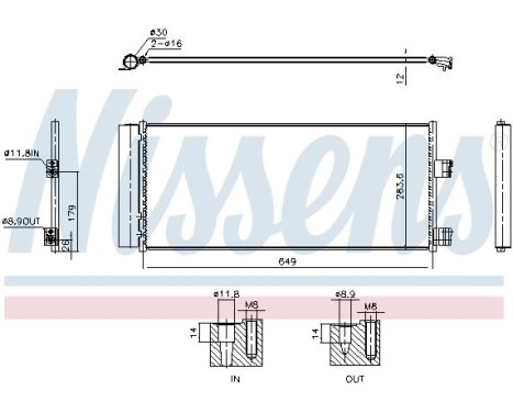 Condenser, air conditioning **FIRST FIT** 941237 Nissens