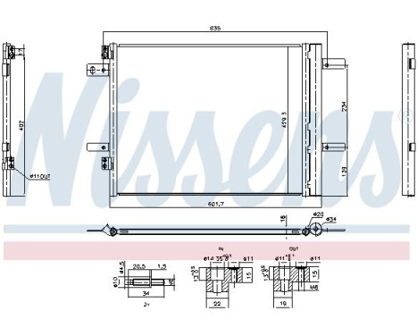 Condenser, air conditioning **FIRST FIT** 941253 Nissens, Image 6