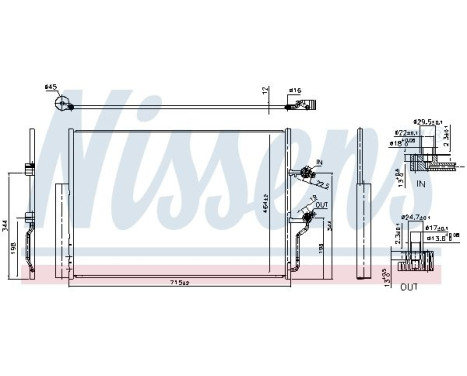 Condenser, air conditioning **FIRST FIT** 941263 Nissens