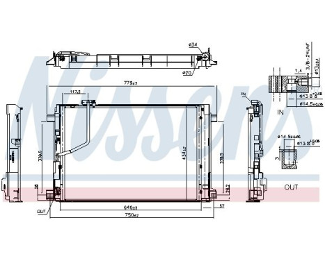 Condenser, air conditioning **FIRST FIT** 941293 Nissens