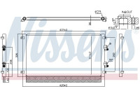 Condenser, air conditioning ** FIRST FIT ** 941294 Nissens